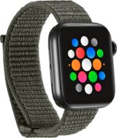 Modal™ - Nylon Watch Band for Apple Watch 38mm, 40mm, 41mm and Apple Watch Series 8 41mm - Green - Angle_Zoom