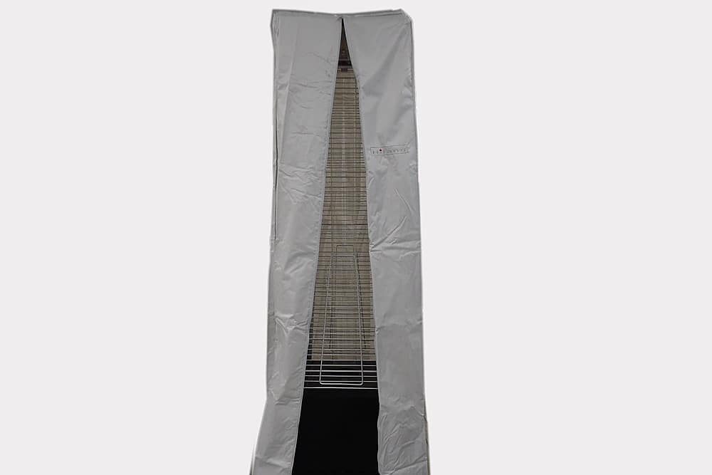 Best Buy AZ Patio Heaters Square Glass Tube Patio Heater Cover Silver
