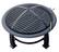 Front. AZ Patio Heaters - Wood Burning Fire Pit with Cooking Grate - Black.