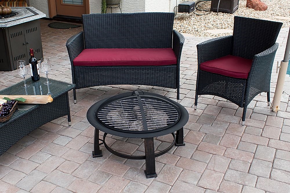 Customer Reviews: AZ Patio Heaters Wood Burning Fire Pit with Cooking ...