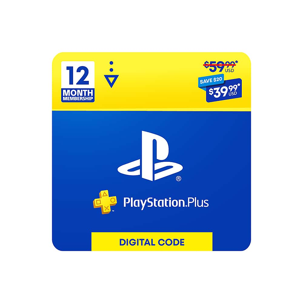 Best Buy SONY PS PLUS 12 MONTH 39.99 Digital SONY PS PLUS 12