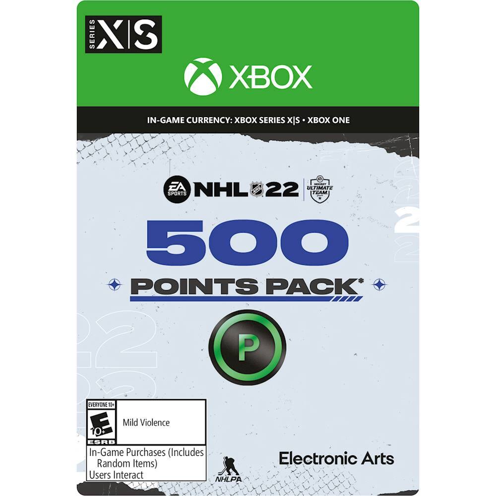 Front. Electronic Arts - NHL 22 Hockey Ultimate Team 500 Points.