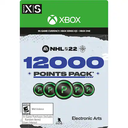 Front. Electronic Arts - NHL 22 Hockey Ultimate Team 12000 Points.