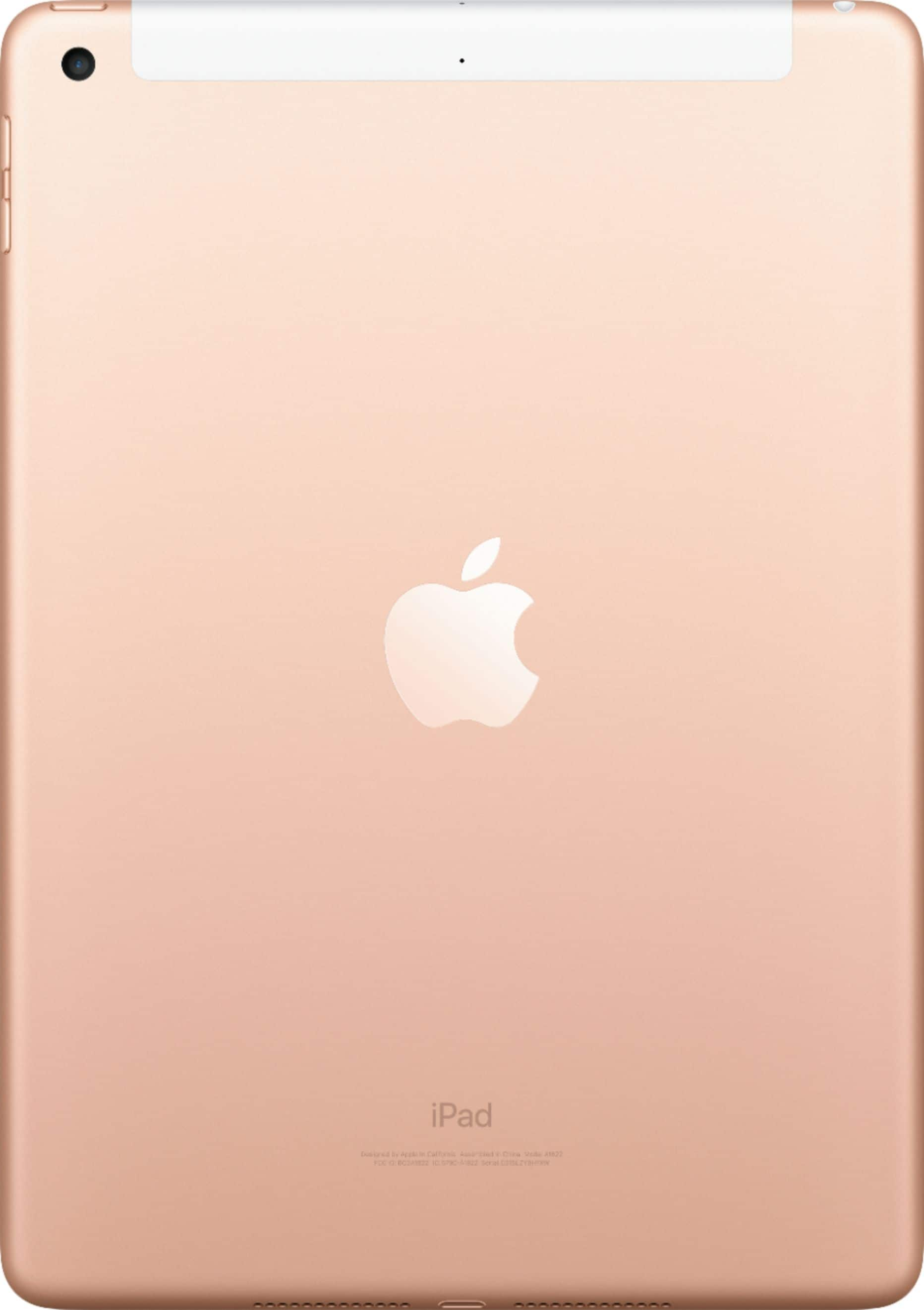 

Apple - Geek Squad Certified Refurbished iPad 6th gen with Wi-Fi + Cellular - 32GB (Unlocked) - Gold