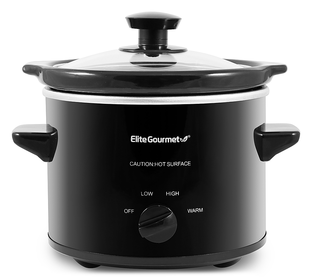 Best Buy: Elite Gourmet 2Qt. Compact Slow Cooker Black MST239X