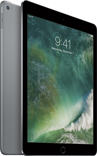 Apple - Geek Squad Certified Refurbished iPad Air 2 Wi-Fi 16GB - Space Gray