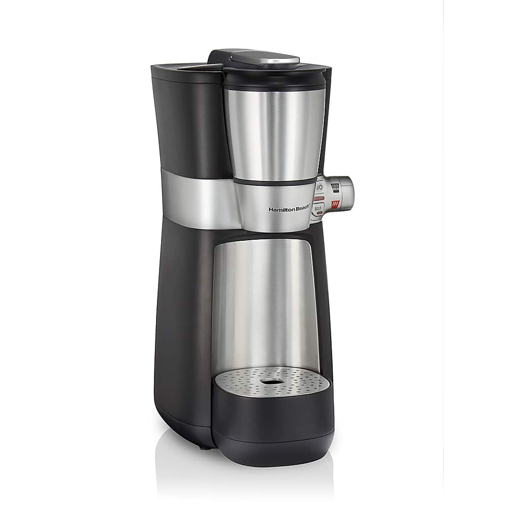 Hamilton Beach - Convenient Craft Single Serve Rapid Cold Brew & Hot Coffee Brewer - Black - Front_Zoom