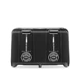 Proctor Silex - Wide-Slot 4 Slice Toaster - Black