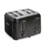 Left. Proctor Silex - Wide-Slot 4 Slice Toaster, Black, 24215PS - Black.