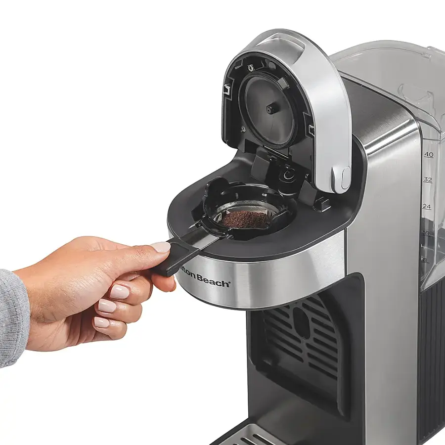 Alt View 16. Hamilton Beach - The Scoop Single-Serve Coffee Maker with Removable Reservoir - Black.