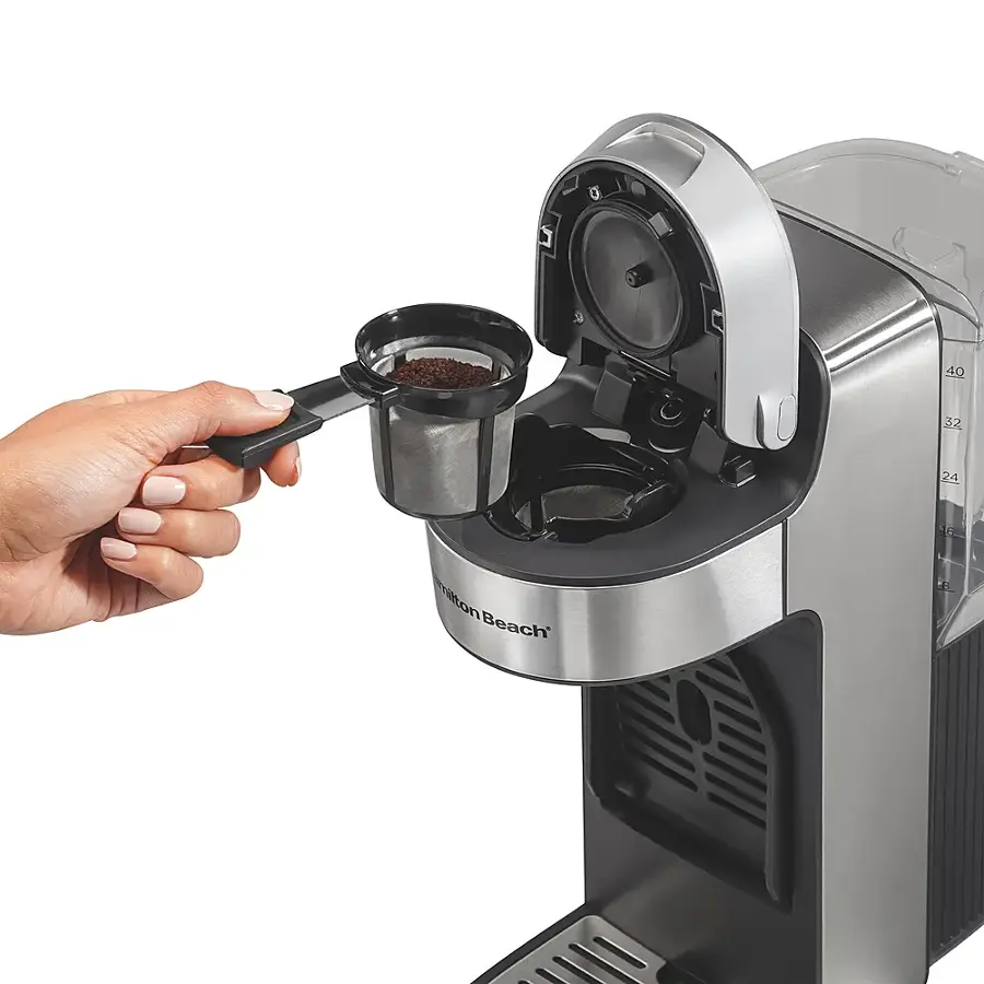Alt View 17. Hamilton Beach - The Scoop Single-Serve Coffee Maker with Removable Reservoir - Black.