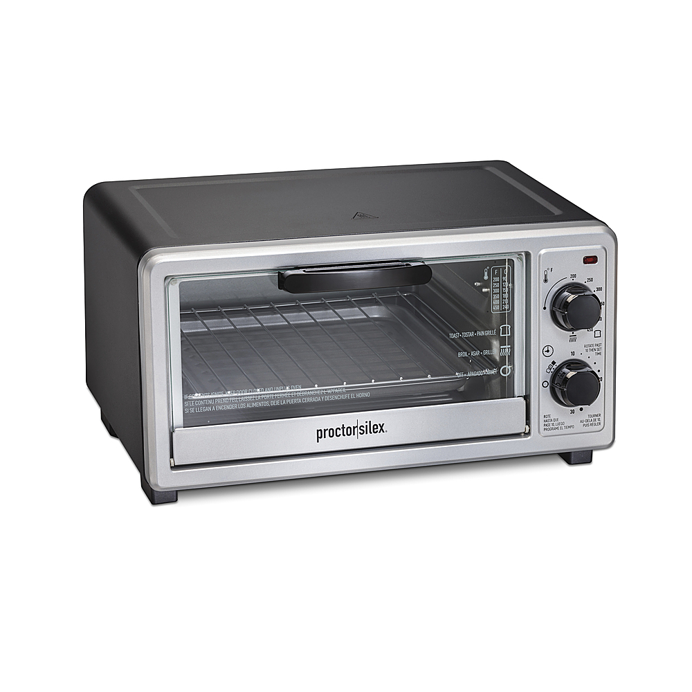 Proctor Silex 4-slice Toaster Oven and Broiler With Bake Pan for Home Kitchen