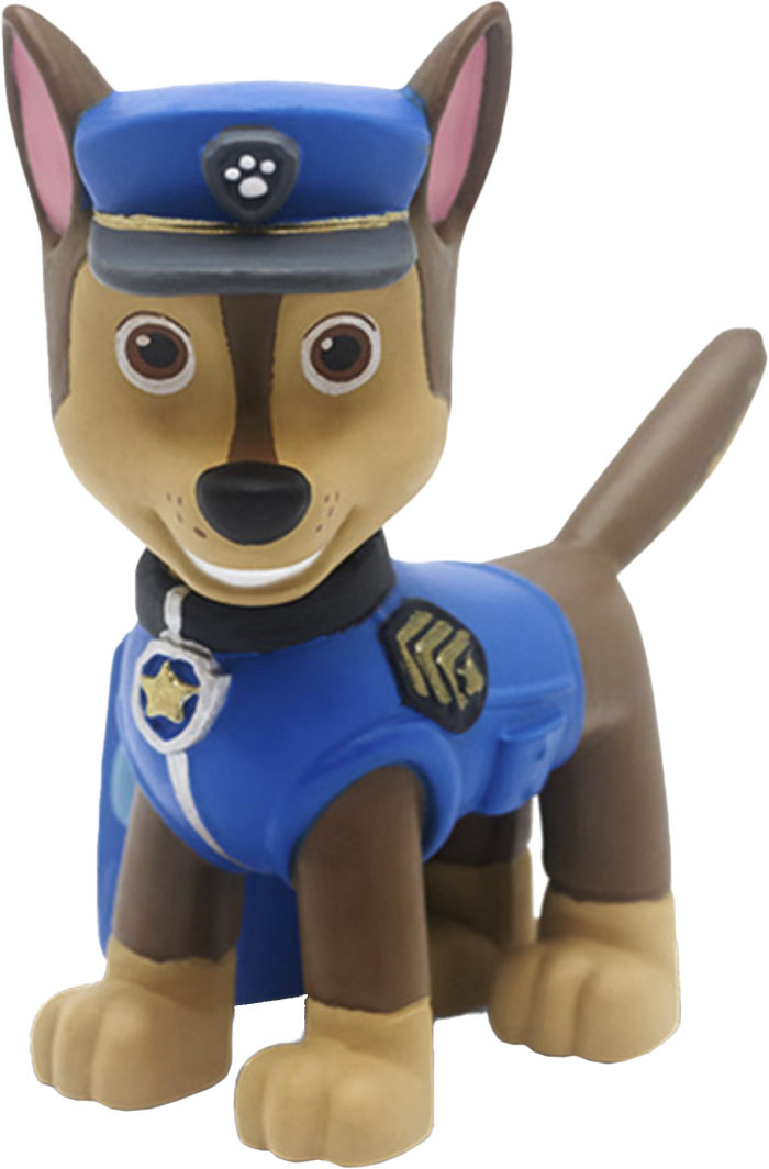 Angle View: Tonies Chase from Paw Patrol, Audio Play Figurine for Portable Speaker, Small, Multicolor, Plastic