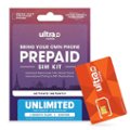 Front. Ultra Mobile - 1-Month Unlimited Prepaid SIM Card - Orange.