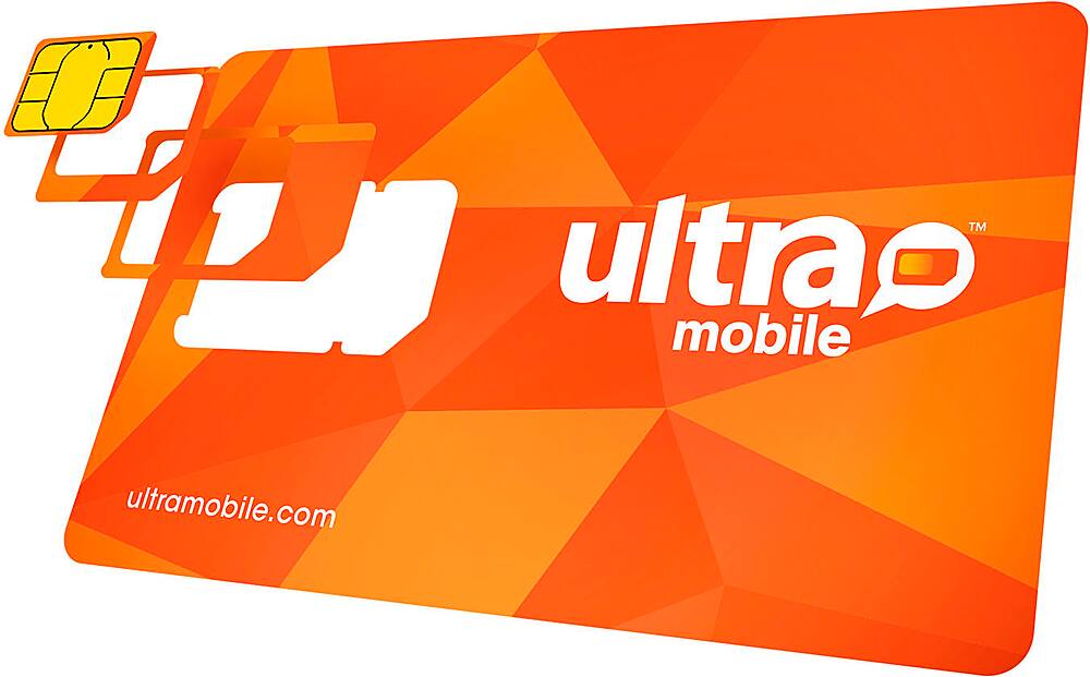 Alt View 2. Ultra Mobile - 1-Month Unlimited Prepaid SIM Card - Orange.