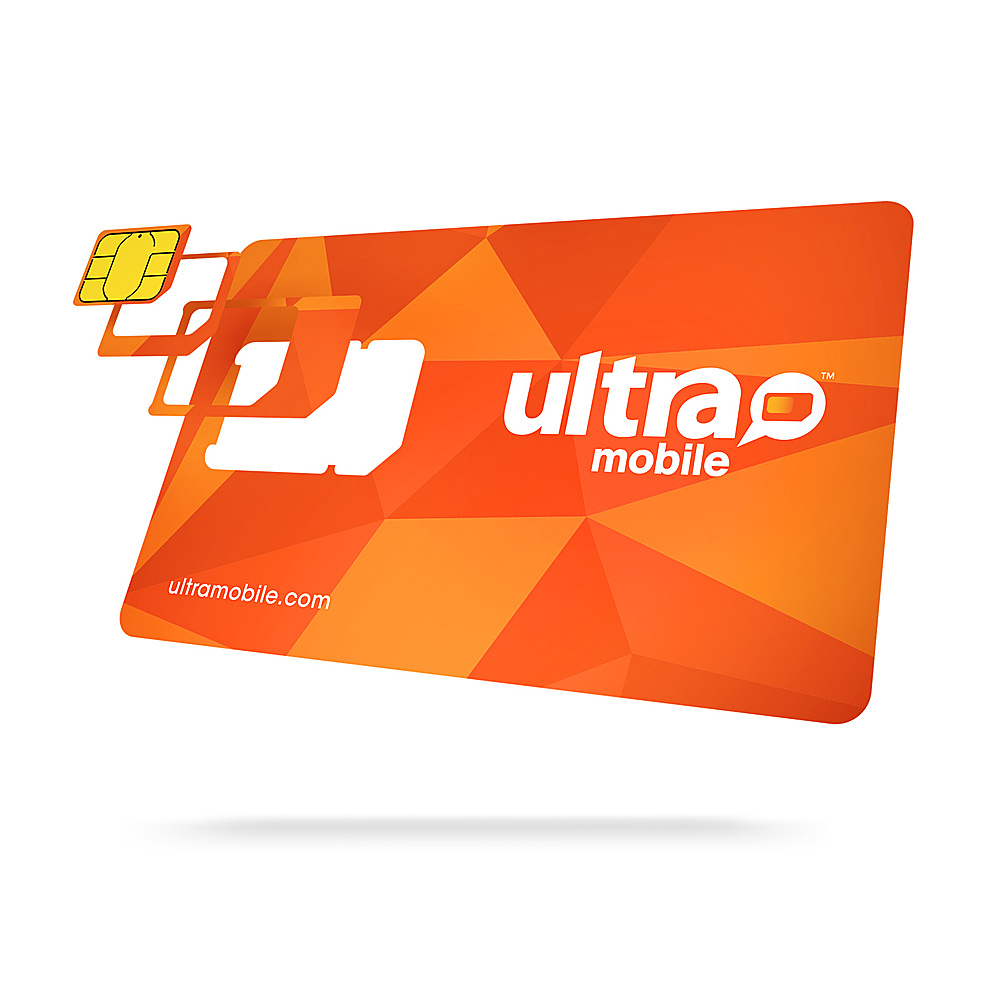 Angle View: Ultra Mobile 3 Month - 6GB Phone Plan with (Micro/Mini/Nano) Sim Kit
