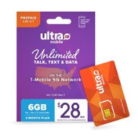 Ultra Mobile 3 Month - 6GB Phone Plan with (Micro/Mini/Nano) Sim Kit - Front_Zoom