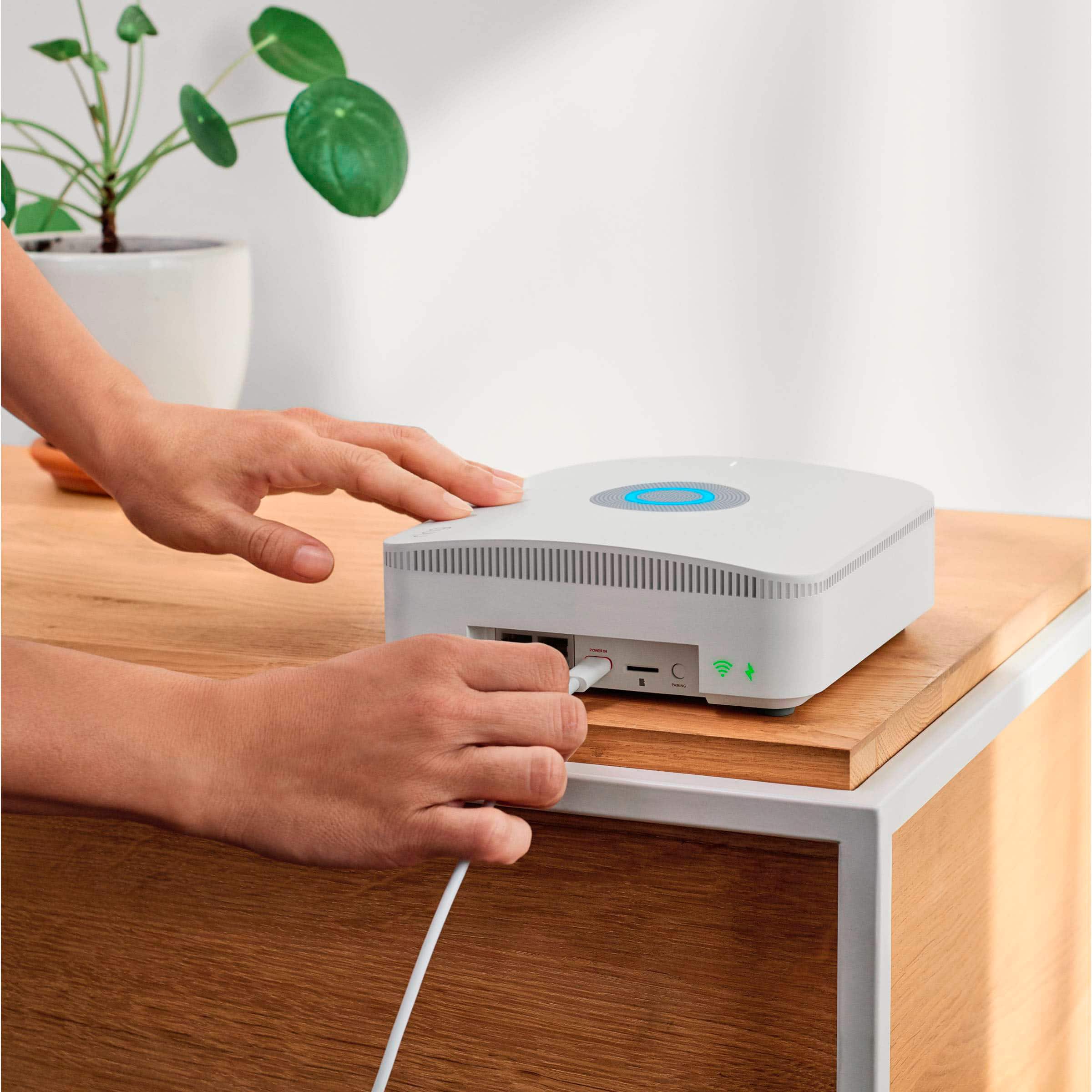 Alt View 12. Ring - Alarm Pro Base Station - White.