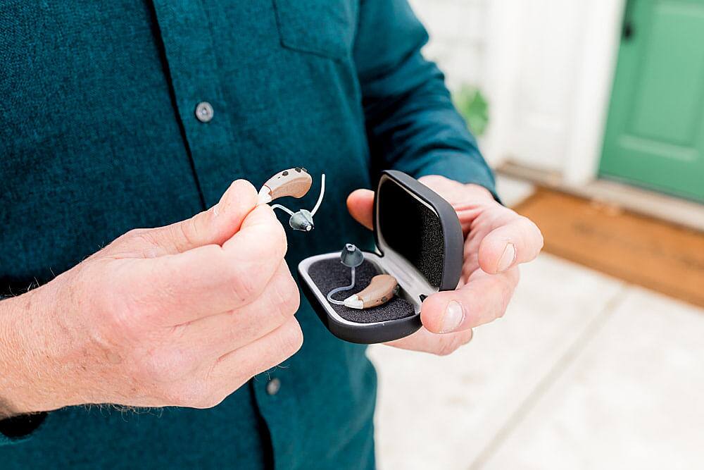 Lexie Auto-Fit Hearing Test with Recommended Volume Environment Settings Adjustments Settings:

1. Hearing Check: Tap the button every time you hear a beep, no matter how soft.
2. Everyday: Adjust L/R combined.
3. Noisy indoor: Adjust L/R combined.
4. Outdoor: Adjust L/R combined.
5. Music: Adjust L/R combined.
6. Telecoil: Pause.
7. Companion Mic: Adjust L/R combined.