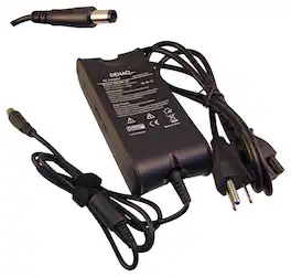 DENAQ - AC Power Adapter and Charger for Select Dell Laptops - Black