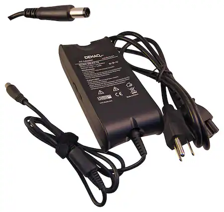 Front. DENAQ - AC Power Adapter and Charger for Select Dell Laptops - Black.