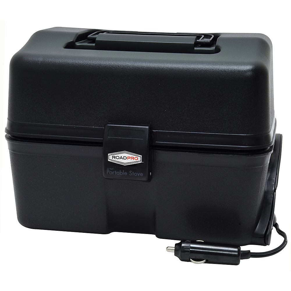 RoadPro - 12-Volt Portable Stove - Black