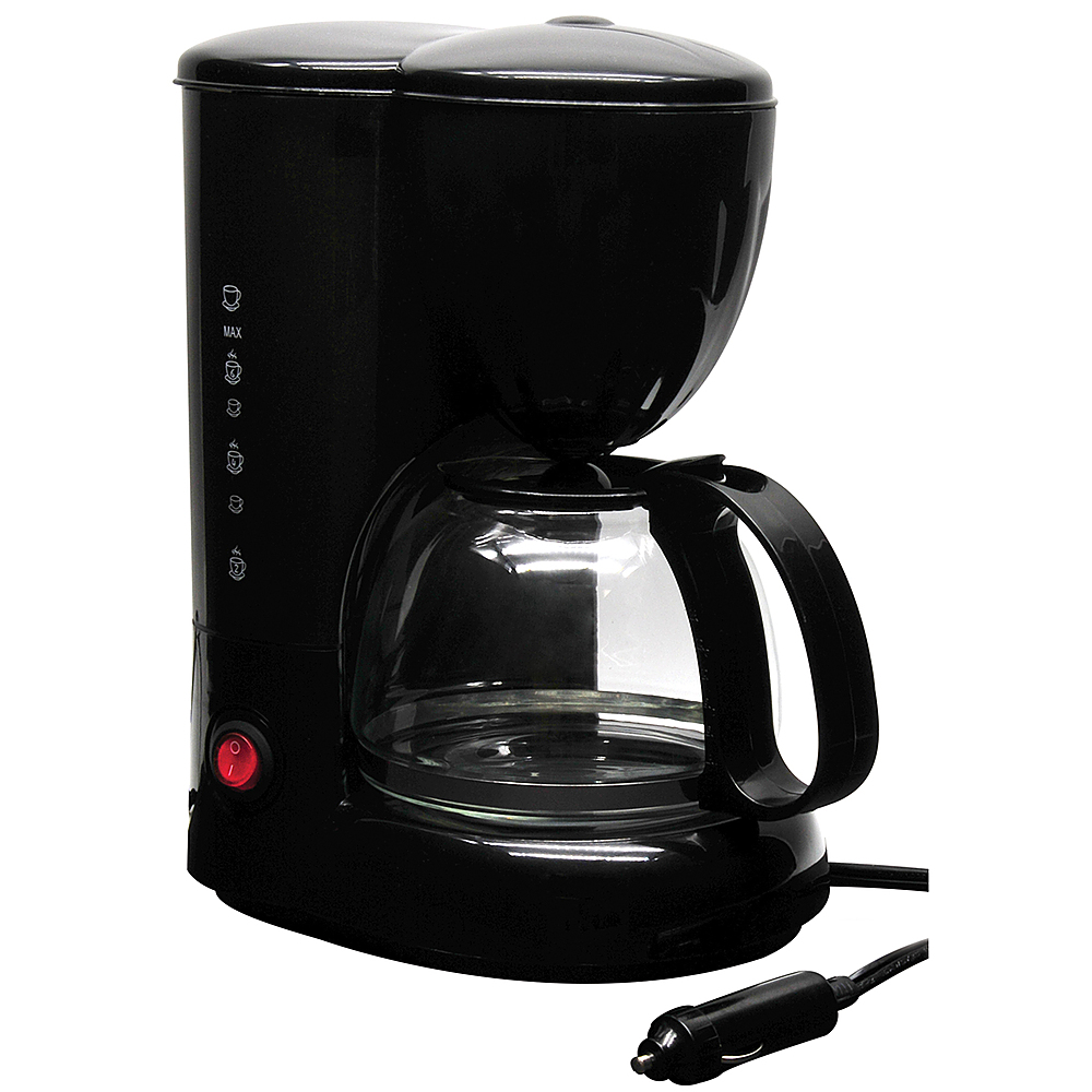 Best Buy: RoadPro 12V Coffee Maker with Glass Carafe Black RPSC785