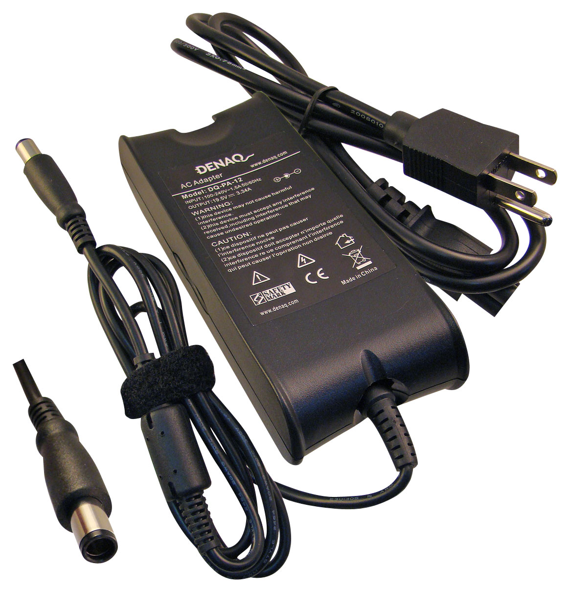 temperen Haringen Aas DENAQ AC Power Adapter and Charger for Select Dell Laptops Black  DQ-PA-12-7450 - Best Buy