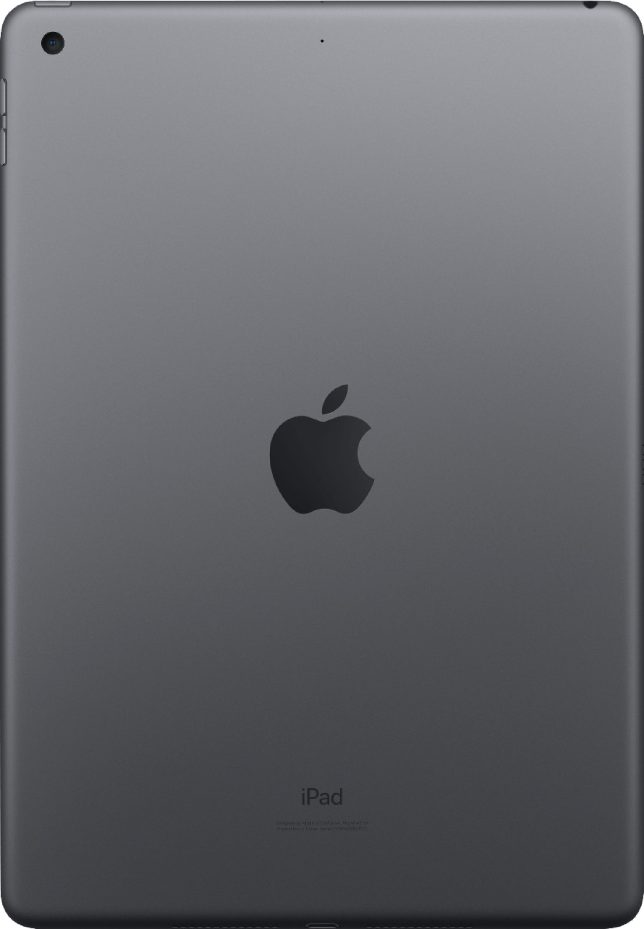Back View: Apple - Geek Squad Certified Refurbished 10.2-Inch iPad (7th Generation) with Wi-Fi - 32GB - Space Gray