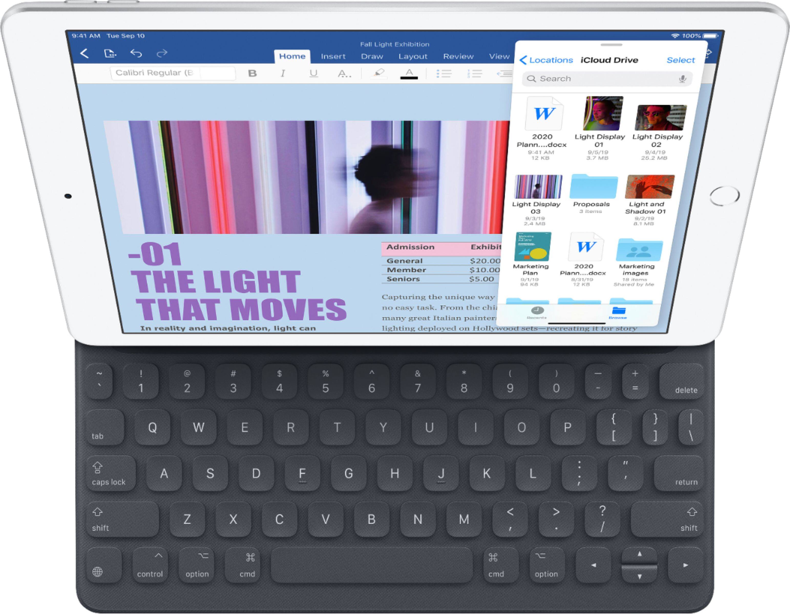 Alt View 12. Apple - Geek Squad Certified Refurbished 10.2-Inch iPad (7th Generation) with Wi-Fi - 32GB - Space Gray.