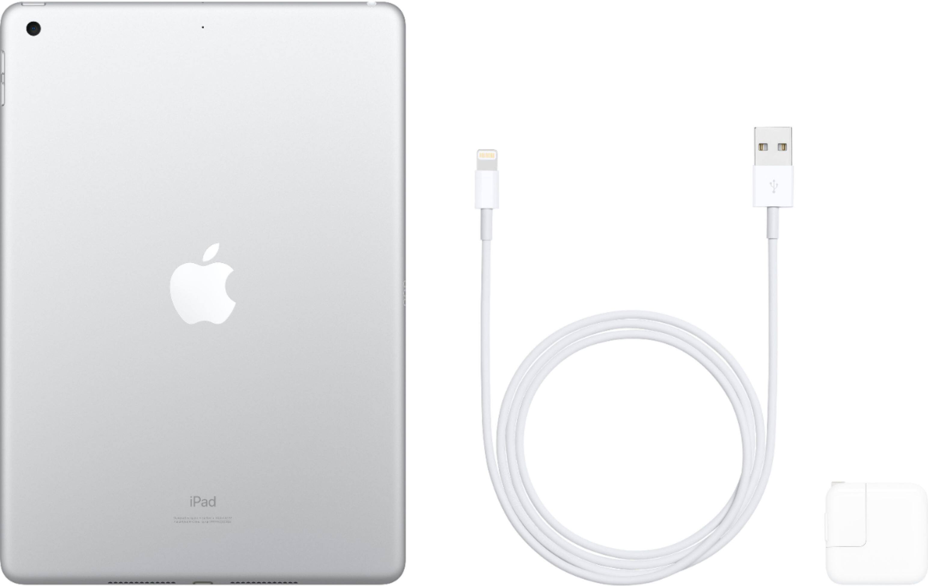 Alt View 16. Apple - Geek Squad Certified Refurbished 10.2-Inch iPad -  - (7th Generation) with Wi-Fi - 32GB - Silver.