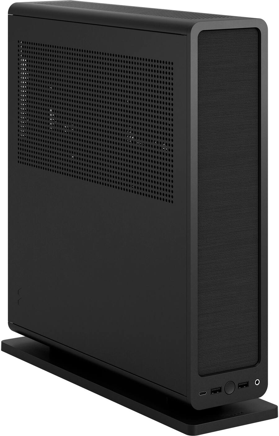 Console Computer Case Fractal Design Ridge Black Mini ITX Slim Small Form Factor Console PC ...