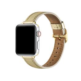 Posh Tech - Carmen Skinny Leather Band for Apple Watch - Gold
