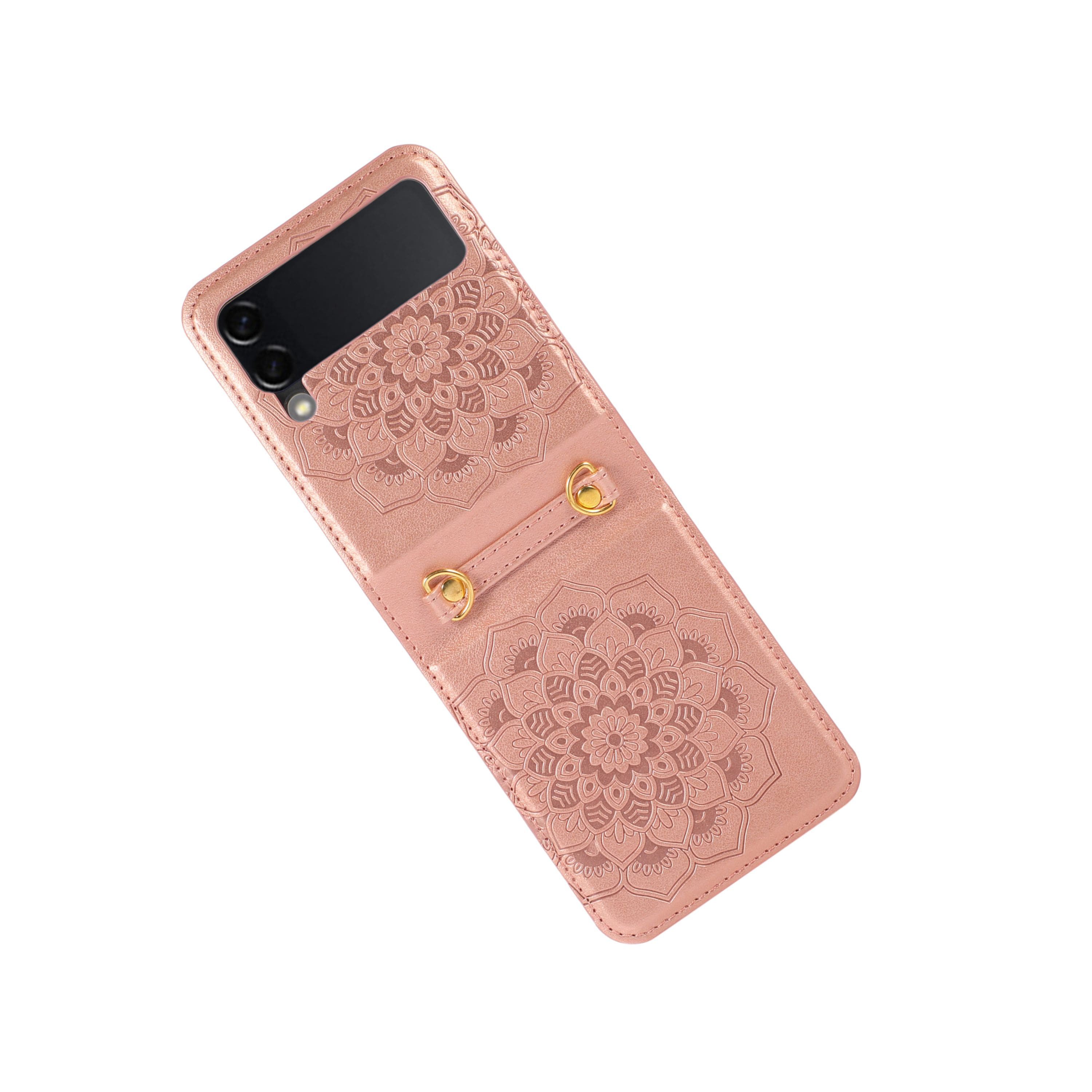 Kitcheniva - Vintage Style Vegan Leather Case For Samsung Galaxy Z Flip 6 - Rose Gold price history on PriceWatchPro