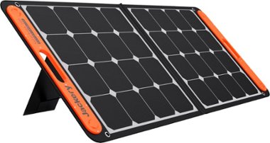 Jackery - SolarSaga 100W Foldable Solar Panel - Black - Front_Zoom