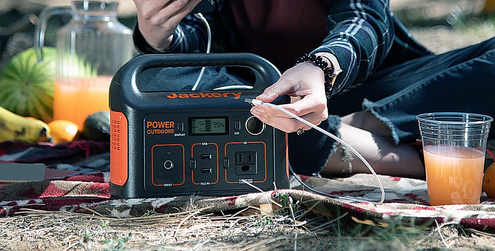 Zoom in on Alt View Zoom 11. Jackery - Explorer 290 Portable Power Solar Generator - Black.
