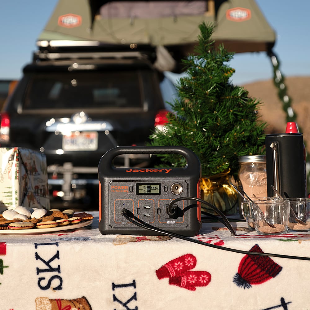 Alt View 16. Jackery - Explorer 290 Portable Power Solar Generator - Black.