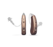 Lexie Hearing - Lexie Lumen self-fitting OTC hearing aids - Bronze - Front_Zoom