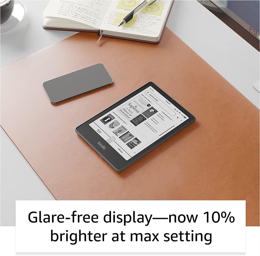 Glare-free display - now 10% brighter at max setting.