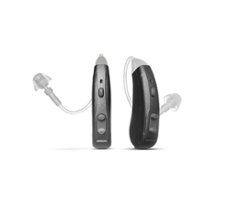 Lexie Hearing - Lexie Lumen self-fitting OTC hearing aids - Metallic Black - Front_Zoom