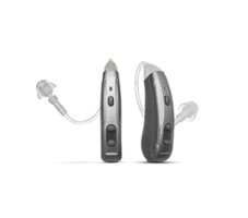 Lexie Lumen App Controlled Hearing Aids - Silver - Front_Zoom