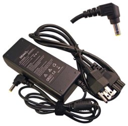 DENAQ - AC Power Adapter and Charger for Select Toshiba Satellite Laptops - Black - Front_Zoom