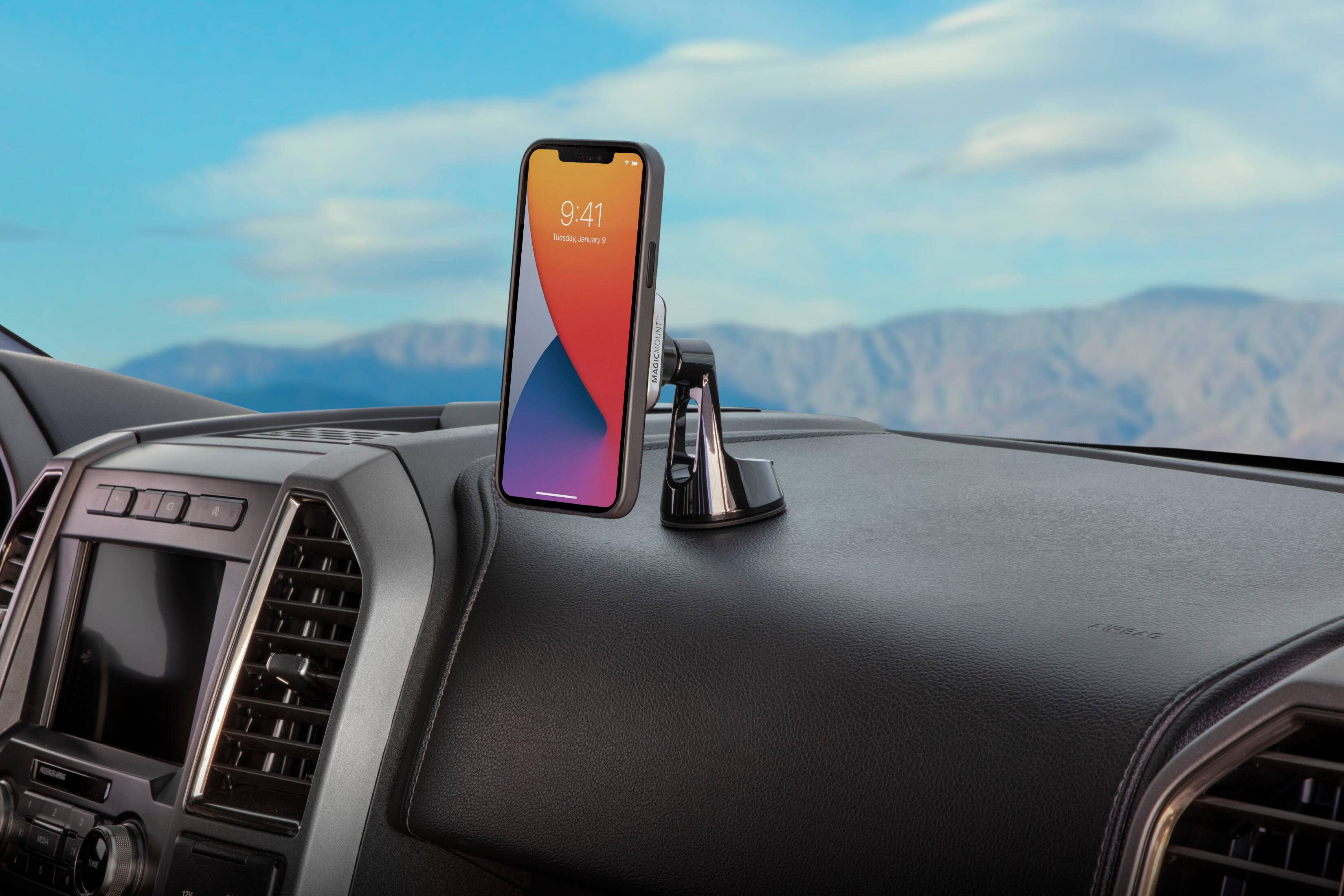 Angle. Scosche - MagicMount Pro² Window / Dash for most Cell Phones - Black.