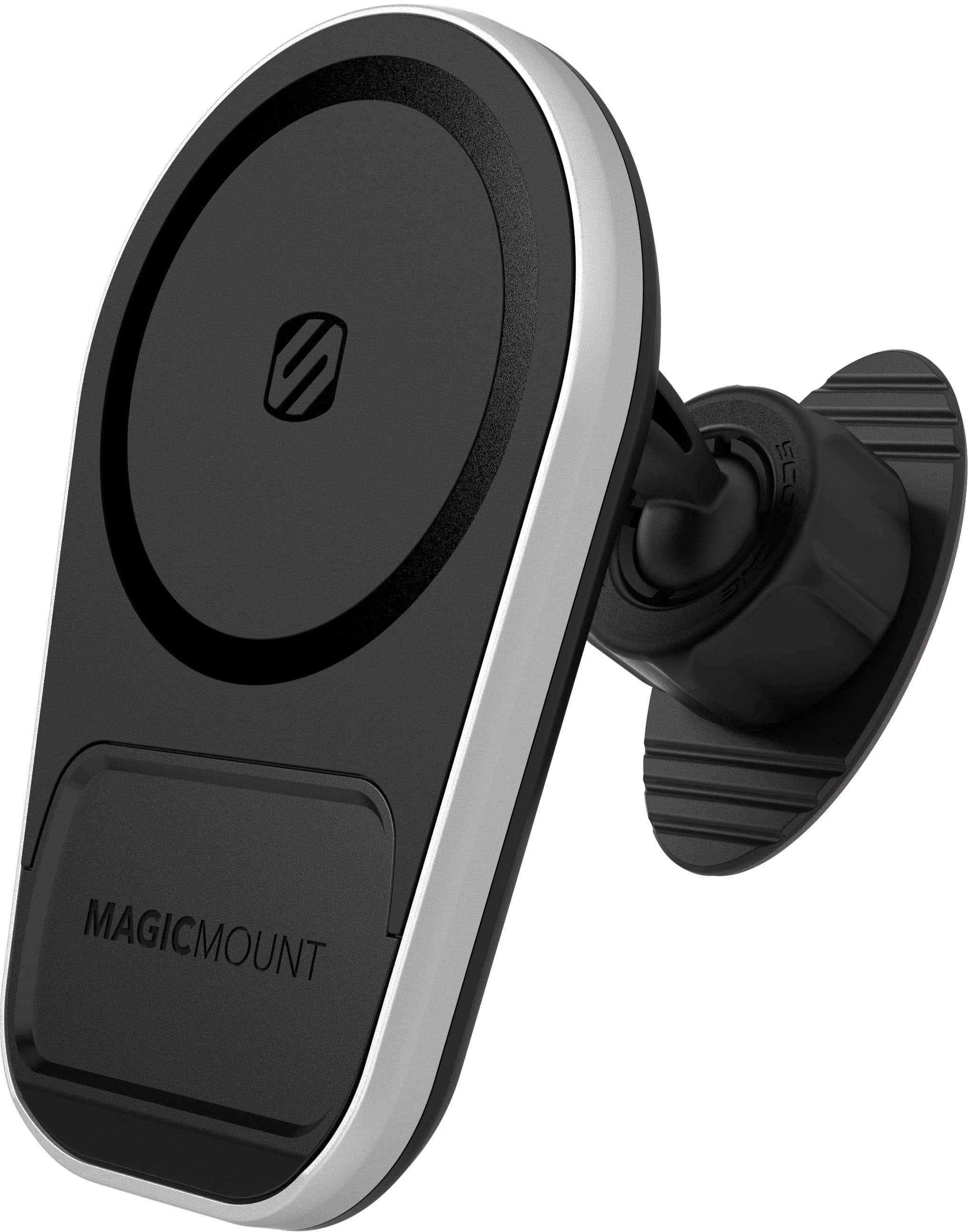 Front. Scosche - MagicMount Pro Charge5 Dash / Vent for most Cell Phones - Black.