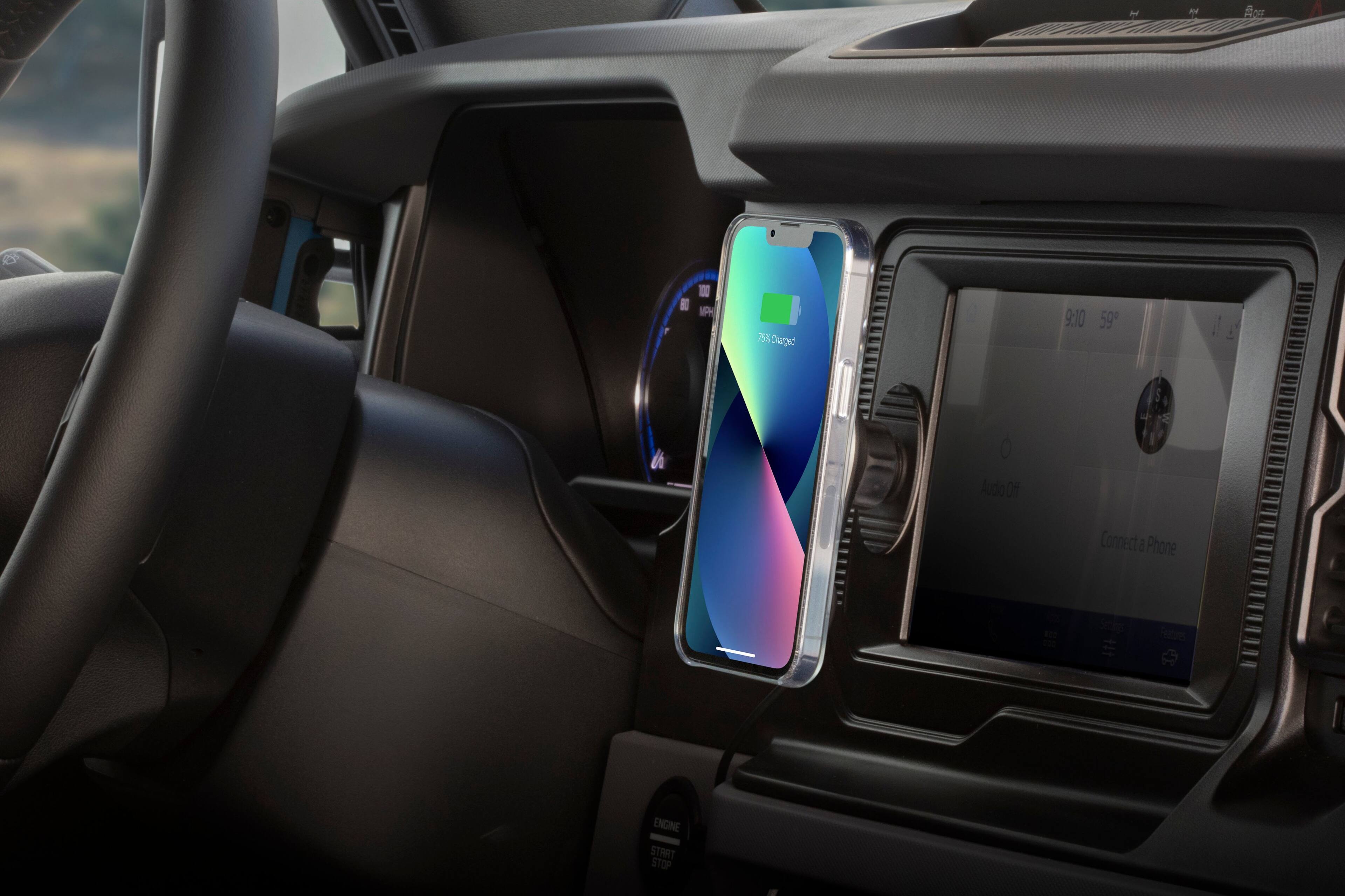 Alt View 11. Scosche - MagicMount Pro Charge5 Dash / Vent for most Cell Phones - Black.