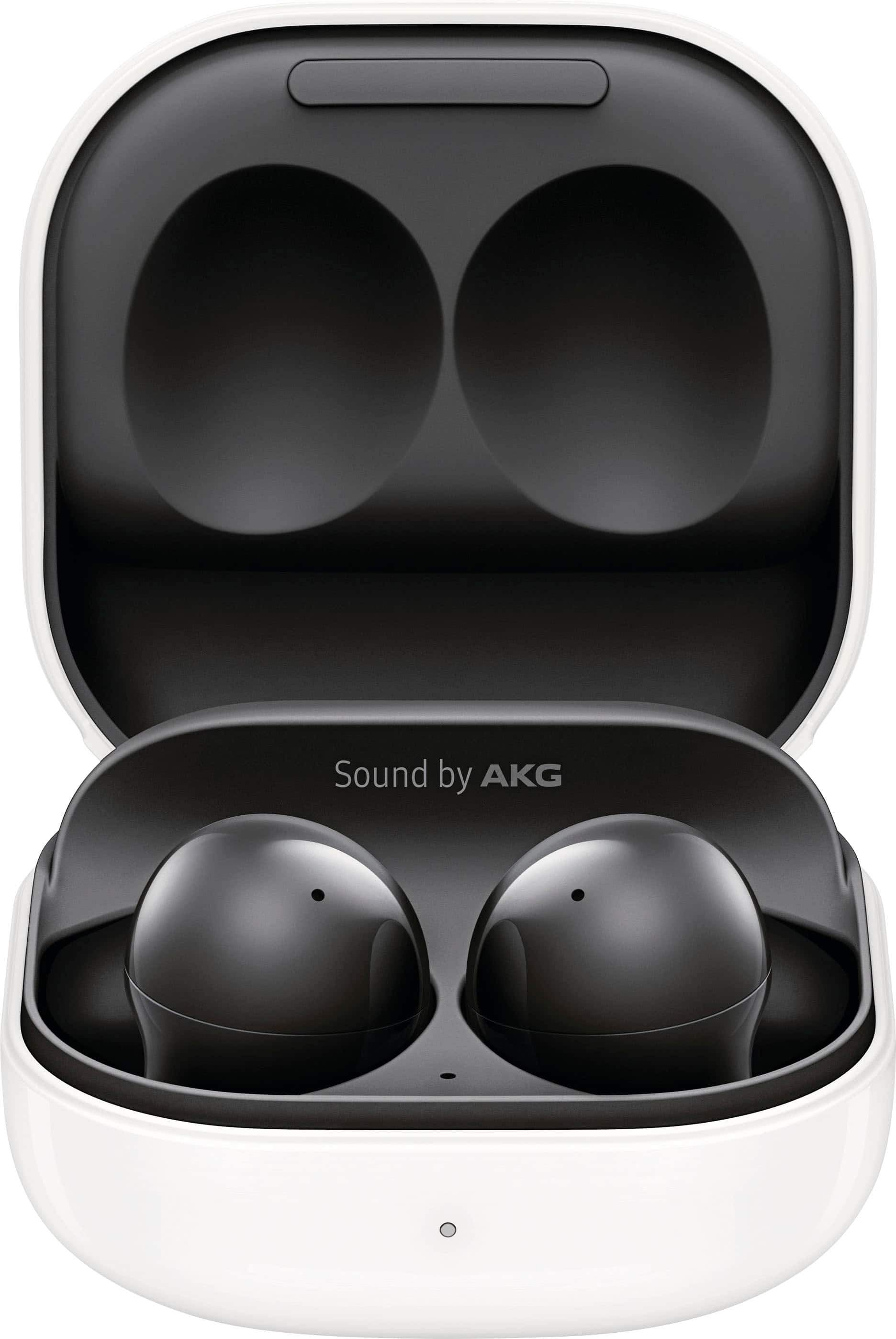 Samsung - Galaxy Buds2 True Wireless Earbud Headphones - Phantom Black - Front_Zoom