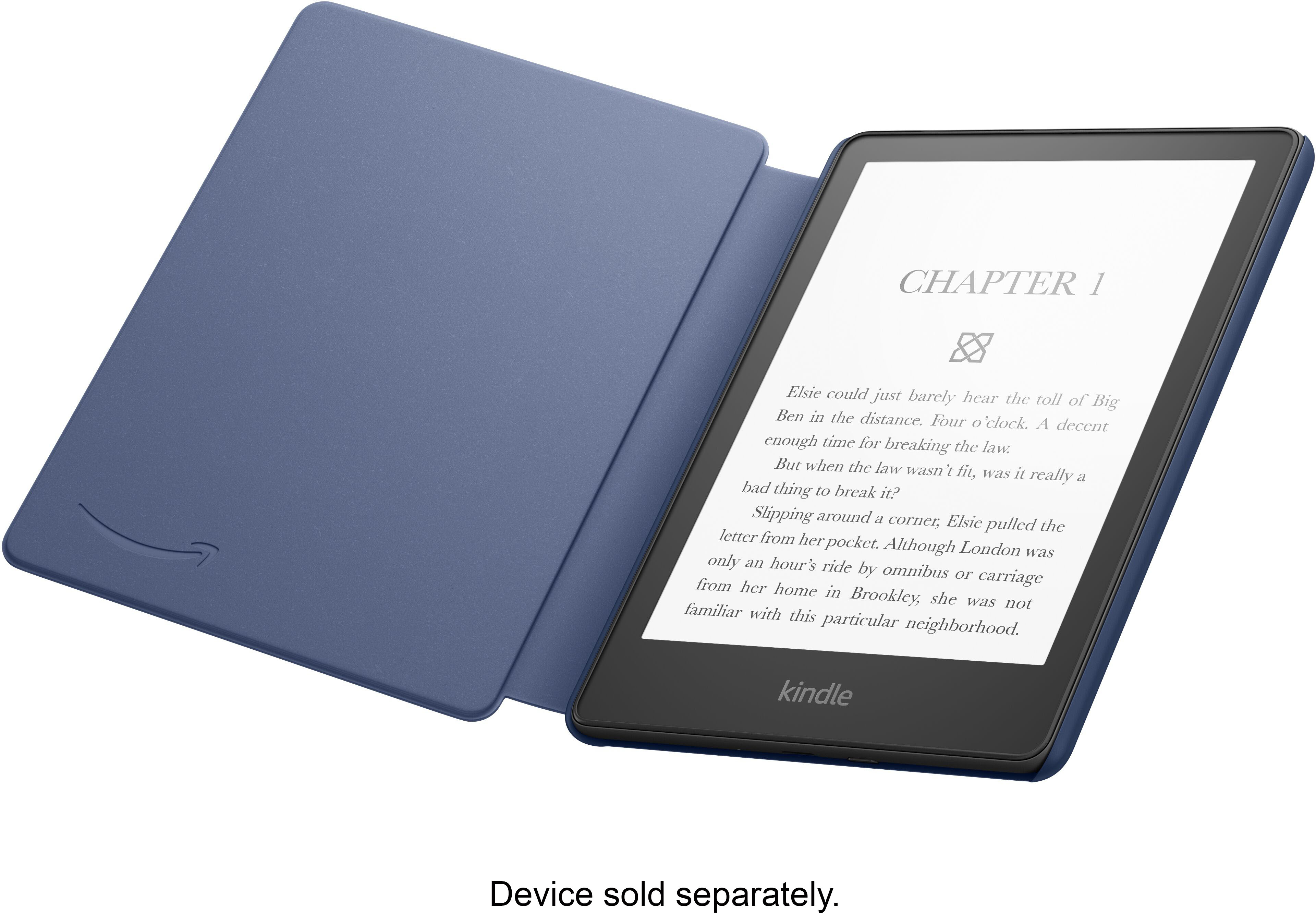 Left View: Amazon - Kindle Oasis Leather Cover - Merlot