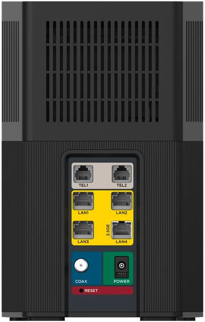 Alt View Zoom 11. Motorola - MT8733 32x8 DOCSIS 3.1 Modem + AX6000 Router with Voice for Xfinity - Black.