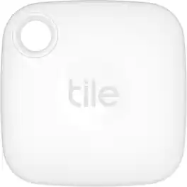 Tile by Life360 - Mate (2022) - 1 Pack Bluetooth Tracker, Key Finder and Item Locator for Keys, Bags and More; Up to 250 ft. Range - White