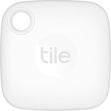 Tile by Life360 - Mate (2022) - 1 Pack Bluetooth Tracker, Key Finder and Item Locator for Keys, Bags and More; Up to 250 ft. Range - White